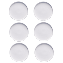 LA PORCELLANA BIANCA Essenziale Gourmet 17 cm 6 szt. - talerze deserowe porcelanowe