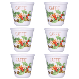 LA PORCELLANA BIANCA Liquorelli Caffe 75 ml 6 szt. - kieliszki do likieru porcelanowe