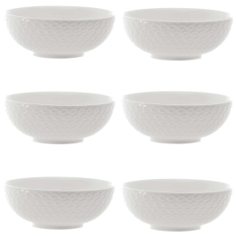 LA PORCELLANA BIANCA Momenti 12 cm 6 szt. - miski / salaterki porcelanowe