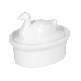 LA PORCELLANA BIANCA Terrine 10 x 7 cm - naczynie żaroodporne do zapiekania porcelanowe