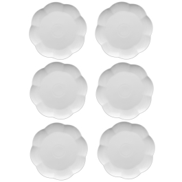 LA PORCELLANA BIANCA Villadeifiori 26 cm 6 szt. - talerze obiadowe płytkie porcelanowe