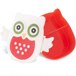 Lunch box / Śniadaniówka plastikowa SÓWKA CZERWONA