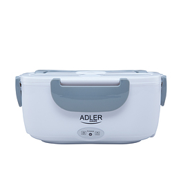 ADLER Heating 1,1 l szary - lunch box / śniadaniówka plastikowa elektryczna z łyżeczką