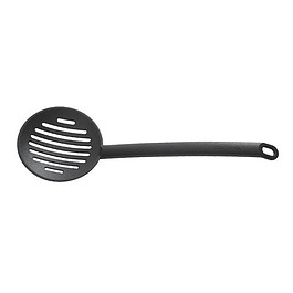 Łyżka cedzakowa / Szumówka nylonowa TESCOMA SPACE LINE OKRĄGŁA CZARNA 32 cm