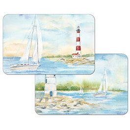 Mata stołowa / Podkładka na stół plastikowa dwustronna CALA HOME LIGHTHOUSE SCENE WIELOKOLOROWA 43 x 28,5 cm 