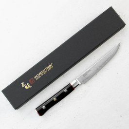 MCUSTA Pro Zebra 11,5 cm - japoński nóż do steków ze stali damasceńskiej