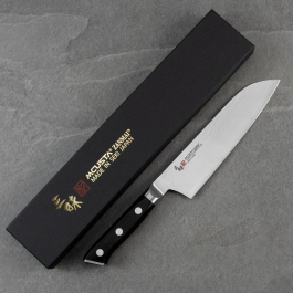 MCUSTA Zanmai Classic Damascus Pakka 18 cm - nóż japoński Santoku ze stali damasceńskiej