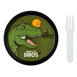 MEPAL Campus Dino - pojemnik na owoce z widelcem
