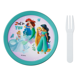 MEPAL Campus Disney Princess - pojemnik na owoce z widelcem