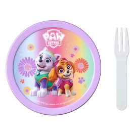 MEPAL Campus Paw Patrol Girls - pojemnik na owoce z widelcem