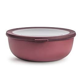 MEPAL Cirqula Nordic Berry 2,25 l bordowa - miska kuchenna plastikowa z pokrywką