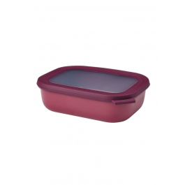 MEPAL Cirqula Oblong Nordic Berry 1 l bordowa - miska kuchenna plastikowa z pokrywką
