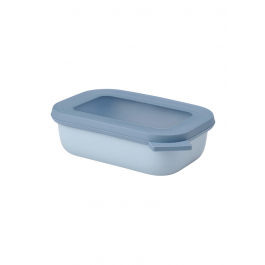 MEPAL Cirqula Oblong Nordic Blue 0,5 l niebieska - miska kuchenna plastikowa z pokrywką