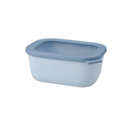 MEPAL Cirqula Oblong Nordic Blue 1,5 l niebieska - miska kuchenna plastikowa z pokrywką