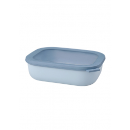 MEPAL Cirqula Oblong Nordic Blue 2 l niebieska - miska kuchenna plastikowa z pokrywką