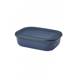 MEPAL Cirqula Oblong Nordic Denim 1 l granatowa - miska kuchenna plastikowa z pokrywką