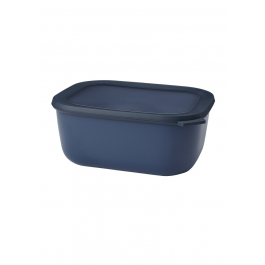 MEPAL Cirqula Oblong Nordic Denim 3 l granatowa - miska kuchenna plastikowa z pokrywką