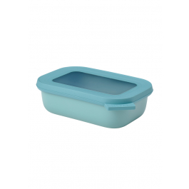 MEPAL Cirqula Oblong Nordic Green 0,5 l turkusowa - miska kuchenna plastikowa z pokrywką
