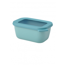 MEPAL Cirqula Oblong Nordic Green 0,75 l turkusowa - miska kuchenna plastikowa z pokrywką