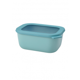MEPAL Cirqula Oblong Nordic Green 1,5 l turkusowa - miska kuchenna plastikowa z pokrywką