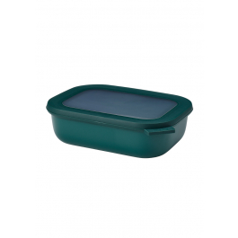 MEPAL Cirqula Oblong Nordic Pine 1 l ciemnozielona - miska kuchenna plastikowa z pokrywką
