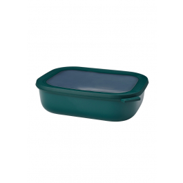 MEPAL Cirqula Oblong Nordic Pine 2 l ciemnozielona - miska kuchenna plastikowa z pokrywką