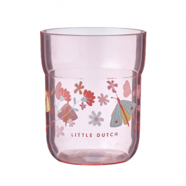Mepal Mio Flowers And Butterflies 250 ml różowa - szklanka dla dzieci do napojów plastikowa