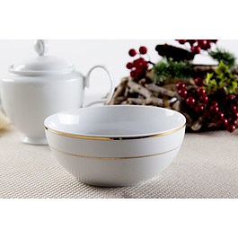 Miska / Salaterka porcelanowa MARIAPAULA ZŁOTA LINIA 0,8 l