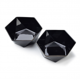 Miski / Salaterki porcelanowe AFFEK DESIGN RALPH BLACK CZARNE 0,75 l 2 szt.