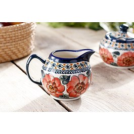BOLESŁAWIEC GU-711 DEK. 124 ART. 250 ml - mlecznik / dzbanek do mleka ceramiczny