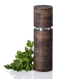 ADHOC Textura Antique 15 cm ciemnobrązowy - młynek do pieprzu i soli drewniany ręczny