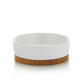 Mydelniczka ceramiczna KELA NATURA BIAŁA