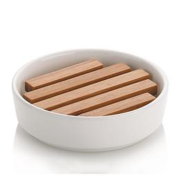 Mydelniczka ceramiczna KELA NATURA BIAŁA