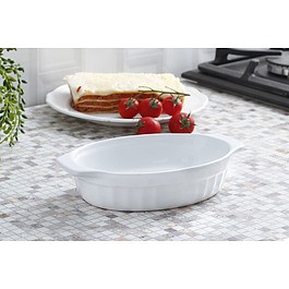 GUARDINI White Ovale 0,5 l białe - naczynie żaroodporne do zapiekania ceramiczne