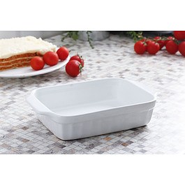 GUARDINI White Piazza 0,7 l biała - naczynie żaroodporne do zapiekania ceramiczne