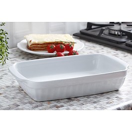 GUARDINI White Piazza 1,6 l biała - naczynie żaroodporne do zapiekania ceramiczne