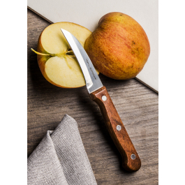 Nóż do obierania warzyw i owoców ze stali nierdzewnej FLORINA WOOD BENT 7 cm