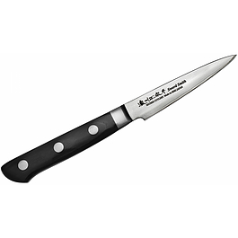 Nóż do warzyw i owoców ze stali nierdzewnej SATAKE DAICHI DAMASCUS CZARNY 9 cm