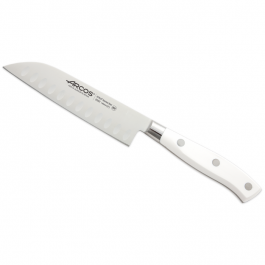 Nóż japoński Santoku ze stali nierdzewnej ARCOS RIVIERA WHITE 14 cm
