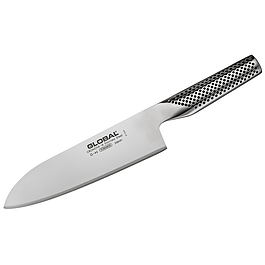 Nóż Santoku ze stali nierdzewnej GLOBAL SERIA G 18 cm