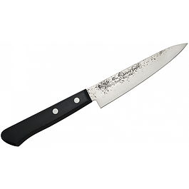 Nóż uniwersalny ze stali węglowej SATAKE NASHIJI BLACK CZARNY 12 cm