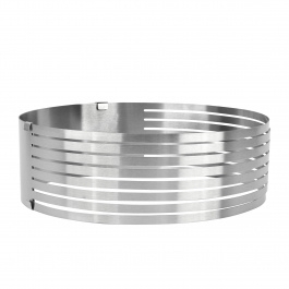 Obręcz do krojenia biszkoptu regulowana metalowa TADAR SPONGE CAKE 26 cm