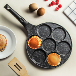 Patelnia do pancakes aluminiowa nieprzywierająca GRANDE CZARNA 27 cm