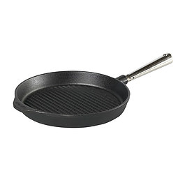 SKEPPSHULT Chefs Selection Grill 24 cm czarna - patelnia grillowa żeliwna