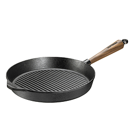 SKEPPSHULT Walnut Grill 28 cm czarna - patelnia grillowa żeliwna