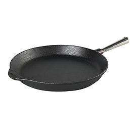 SKEPPSHULT Chefs Selection Steel 36 cm czarna - patelnia żeliwna