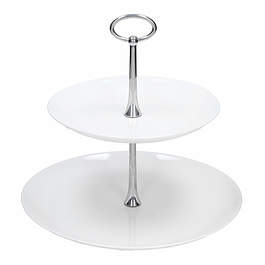 Patera stała na ciasto szklana AMBITION VALENCIA 25 cm - stojak na owoce