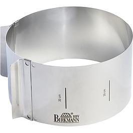Rant do tortu regulowany ze stali nierdzewnej BIRKMANN EASY BAKING