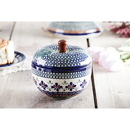 BOLESŁAWIEC GU-1425 DEK. DU60 - pojemnik ceramiczny