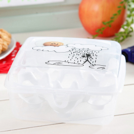 Pojemnik do jajek plastikowy EGG MIX WZORÓW